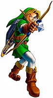 Link shoots his bow